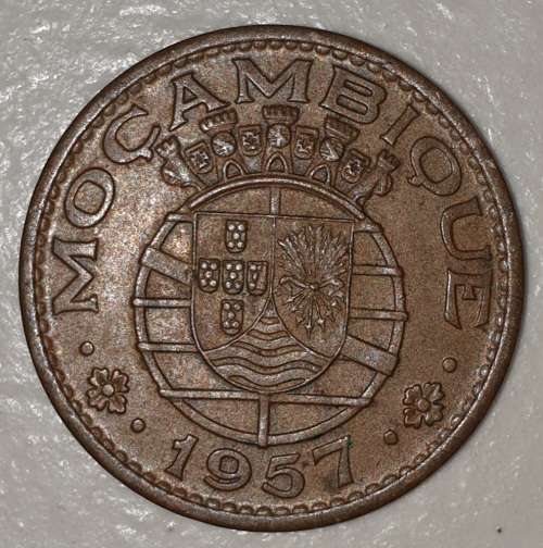 1957 - 1 ESCUDO - MOCAMBIQUE - MOZAMBIQUE - (Bronze)